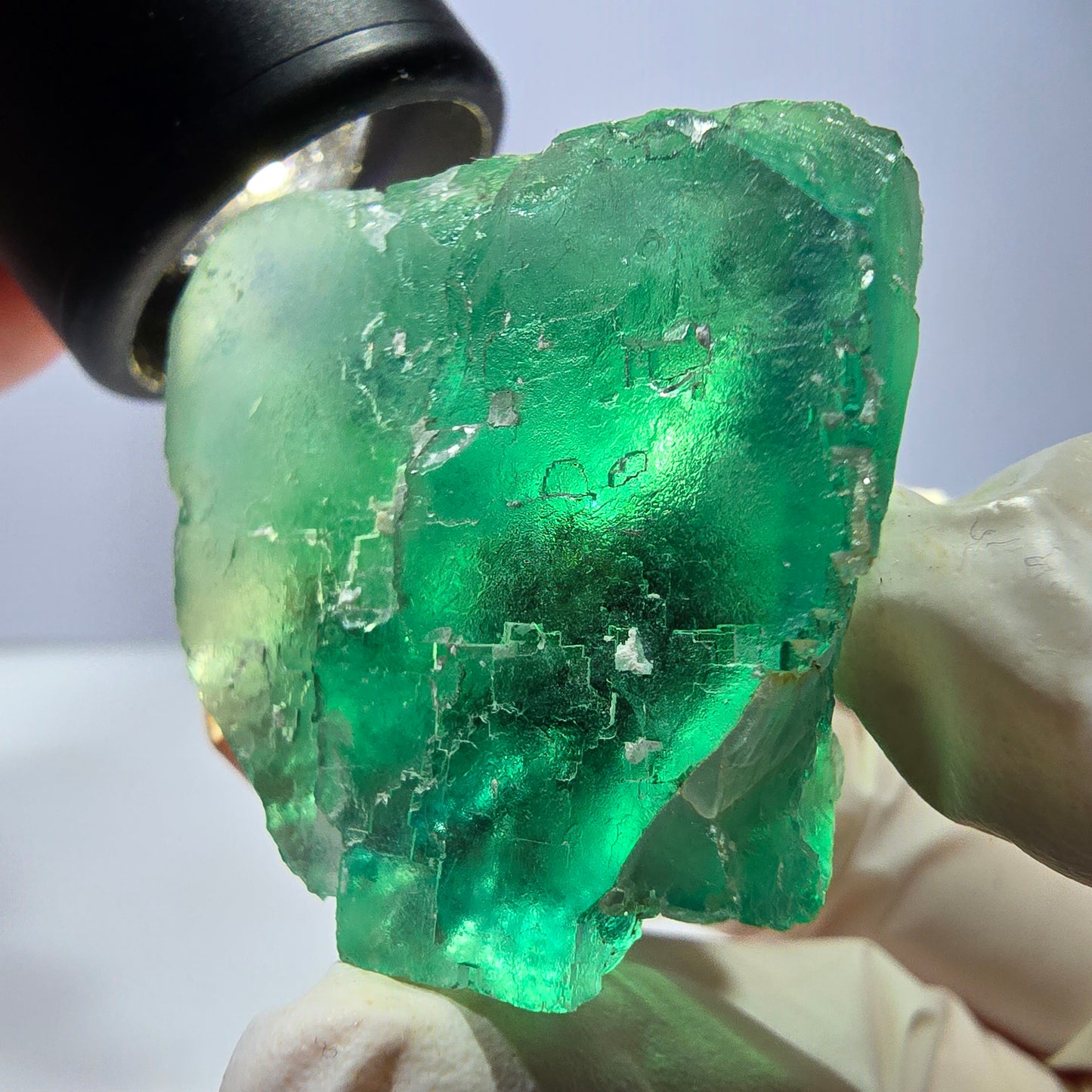 Phantom Fluorit Würfel Stufe, grün Okorusu, Namibia 35*33*32mm