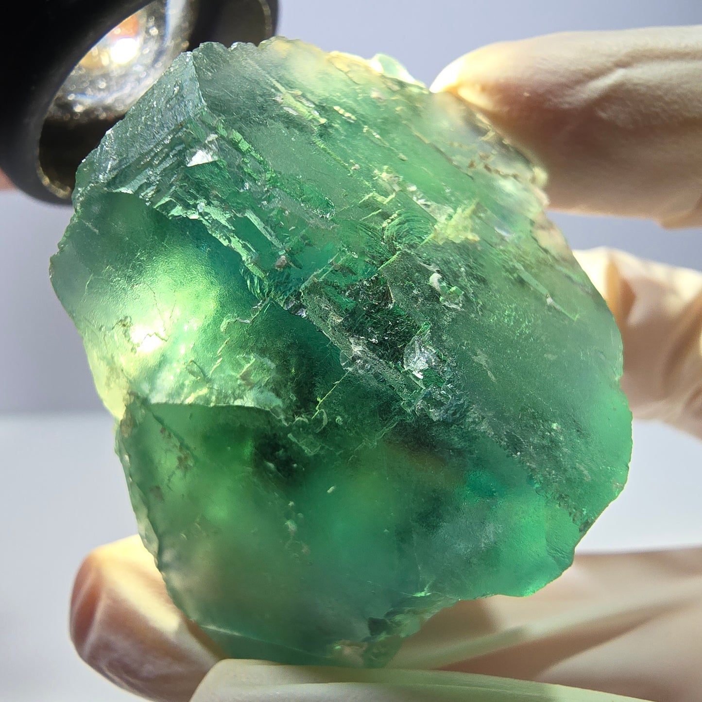 Phantom Fluorit Würfel Stufe, grün Okorusu, Namibia 35*33*32mm