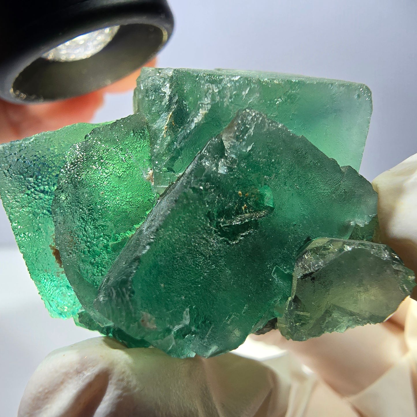 Phantom Fluorit Würfel Stufe, grün Okorusu, Namibia 39*37*34mm