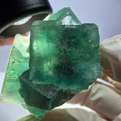 Phantom Fluorit Würfel Stufe, grün Okorusu, Namibia 39*37*34mm