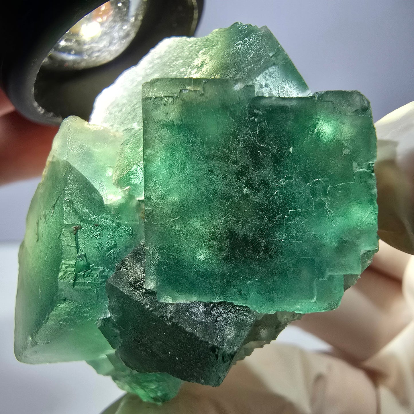 Phantom Fluorit Würfel Stufe, grün Okorusu, Namibia 39*37*34mm