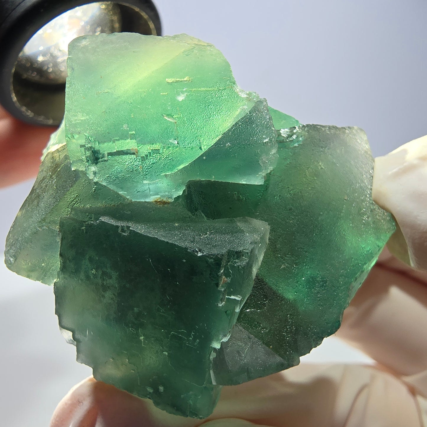 Phantom Fluorit Würfel Stufe, grün Okorusu, Namibia 39*37*34mm