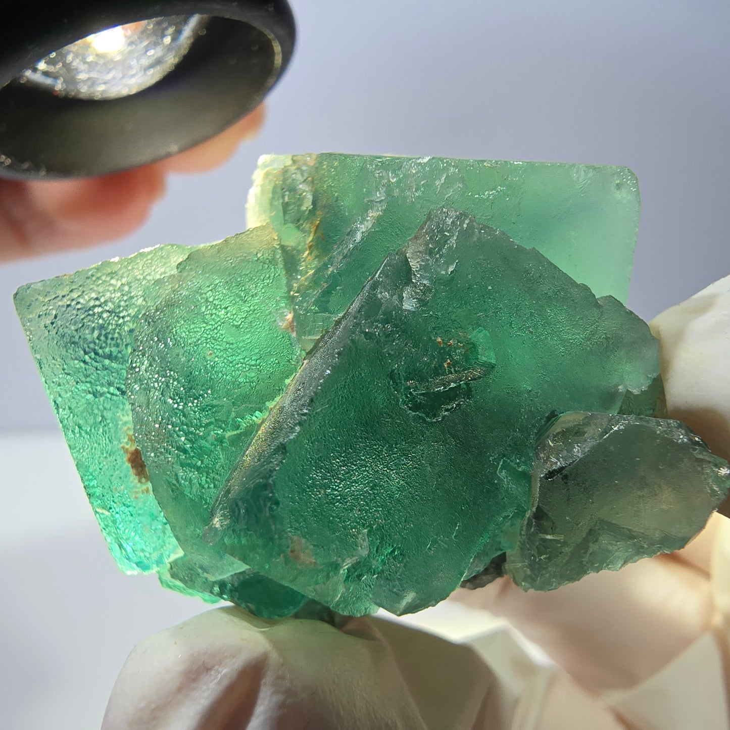 Phantom Fluorit Würfel Stufe, grün Okorusu, Namibia 39*37*34mm