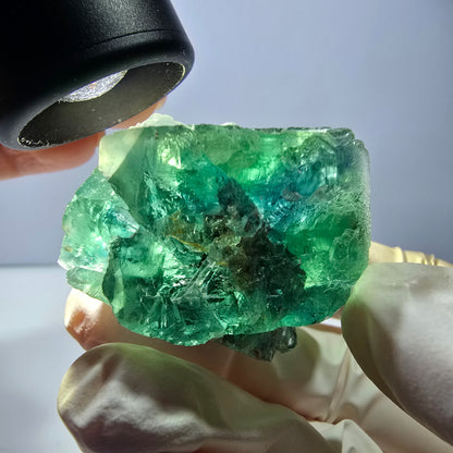 Phantom Fluorit Würfel Stufe, grün Okorusu, Namibia 39*37*34mm