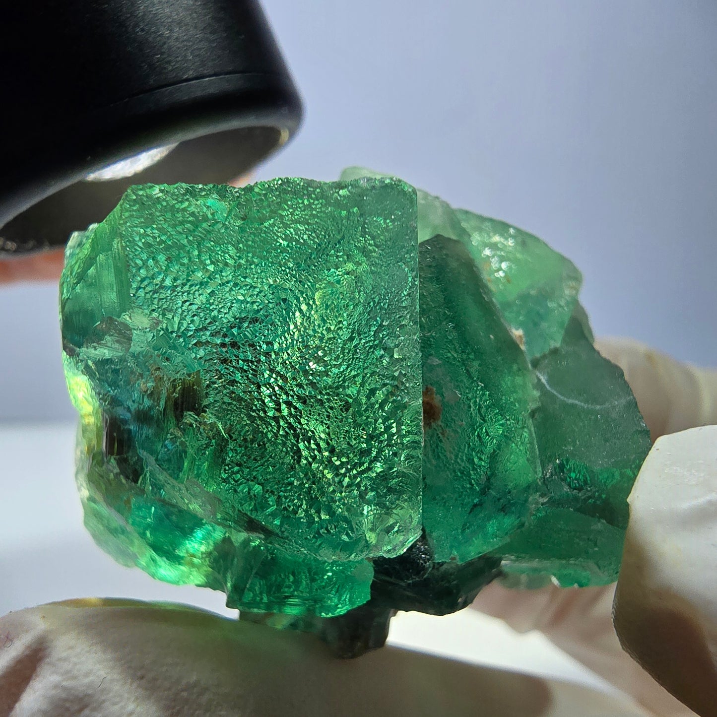 Phantom Fluorit Würfel Stufe, grün Okorusu, Namibia 39*37*34mm