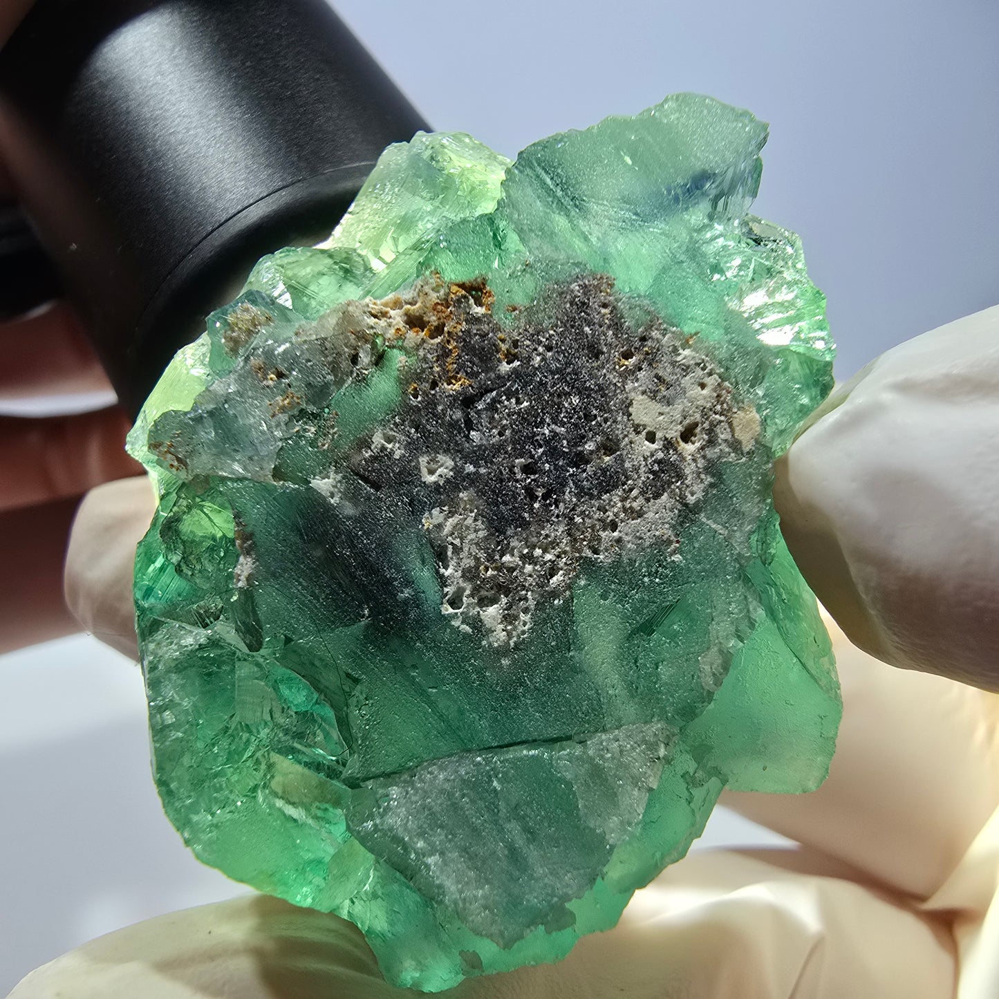 Phantom Fluorit Würfel Stufe, grün Okorusu, Namibia 39*37*34mm