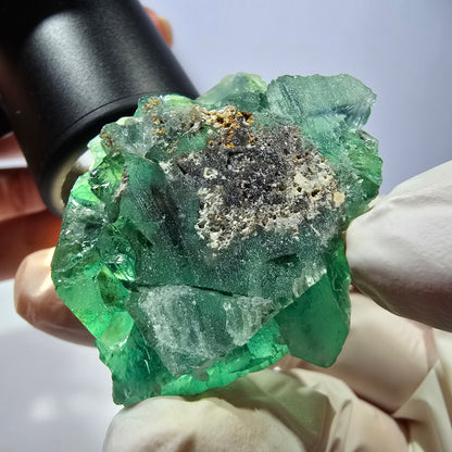 Phantom Fluorit Würfel Stufe, grün Okorusu, Namibia 39*37*34mm