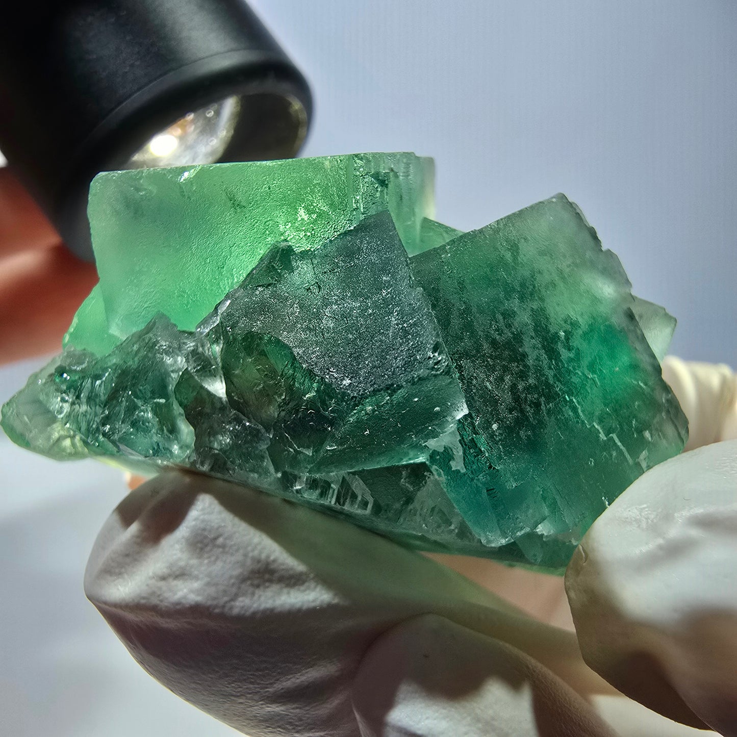 Phantom Fluorit Würfel Stufe, grün Okorusu, Namibia 39*37*34mm