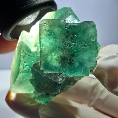 Phantom Fluorit Würfel Stufe, grün Okorusu, Namibia 39*37*34mm