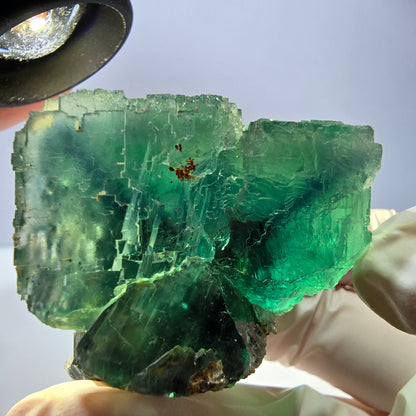 Phantom Fluorit Würfel Stufe, grün Okorusu, Namibia 42*34*33mm