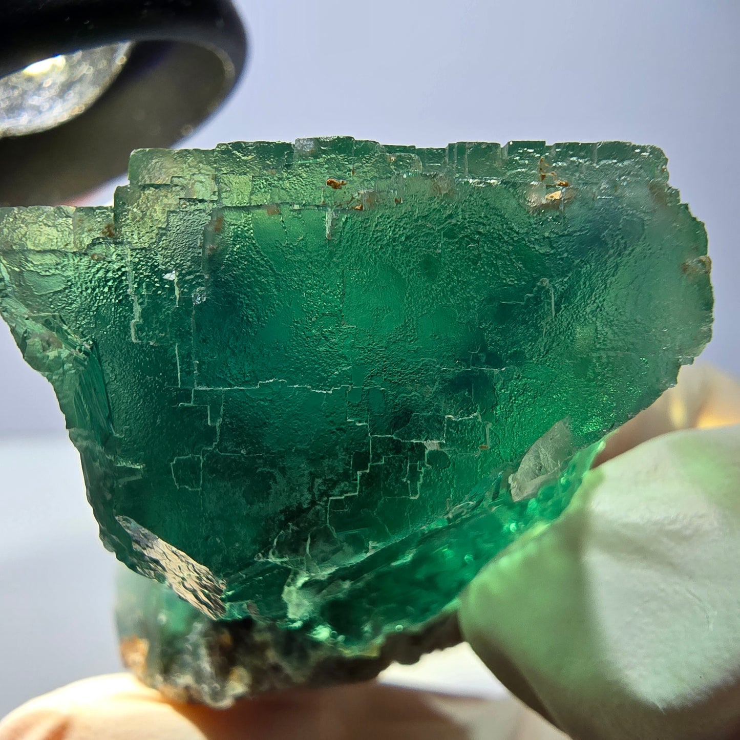 Phantom Fluorit Würfel Stufe, grün Okorusu, Namibia 42*34*33mm