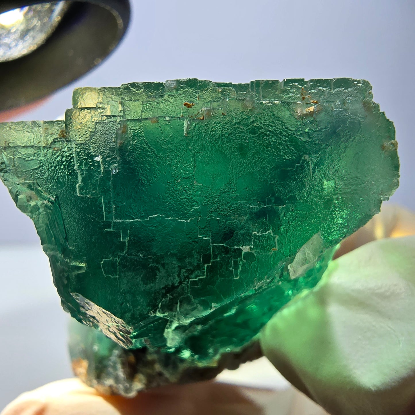 Phantom Fluorit Würfel Stufe, grün Okorusu, Namibia 42*34*33mm