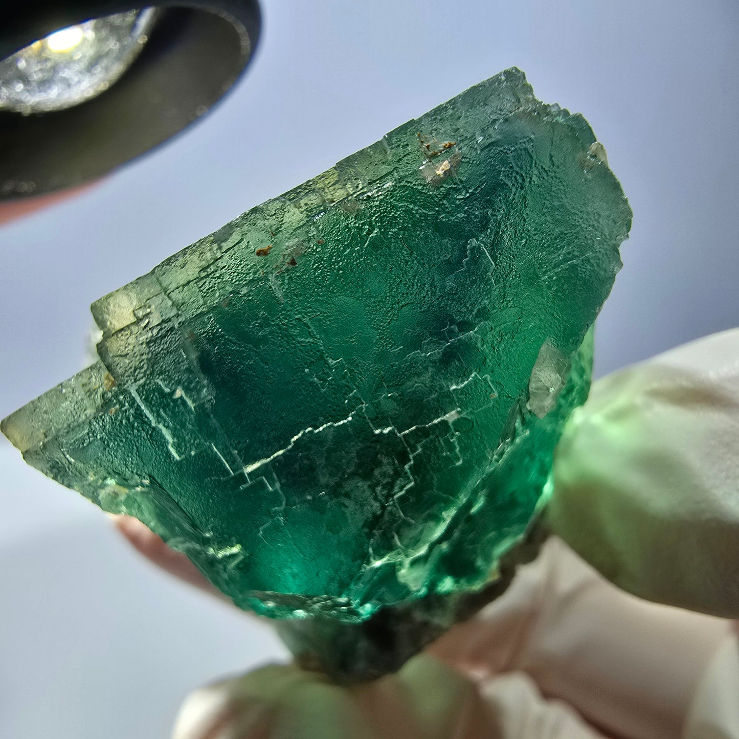 Phantom Fluorit Würfel Stufe, grün Okorusu, Namibia 42*34*33mm