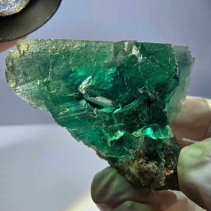 Phantom Fluorit Würfel Stufe, grün Okorusu, Namibia 42*34*33mm