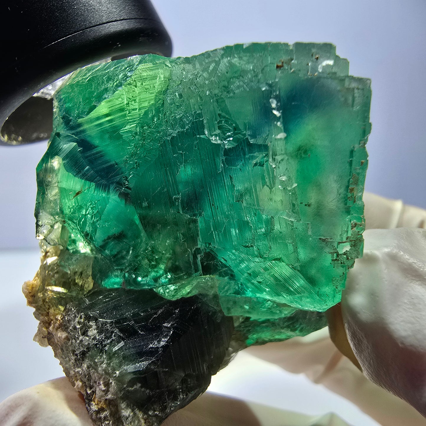 Phantom Fluorit Würfel Stufe, grün Okorusu, Namibia 42*34*33mm