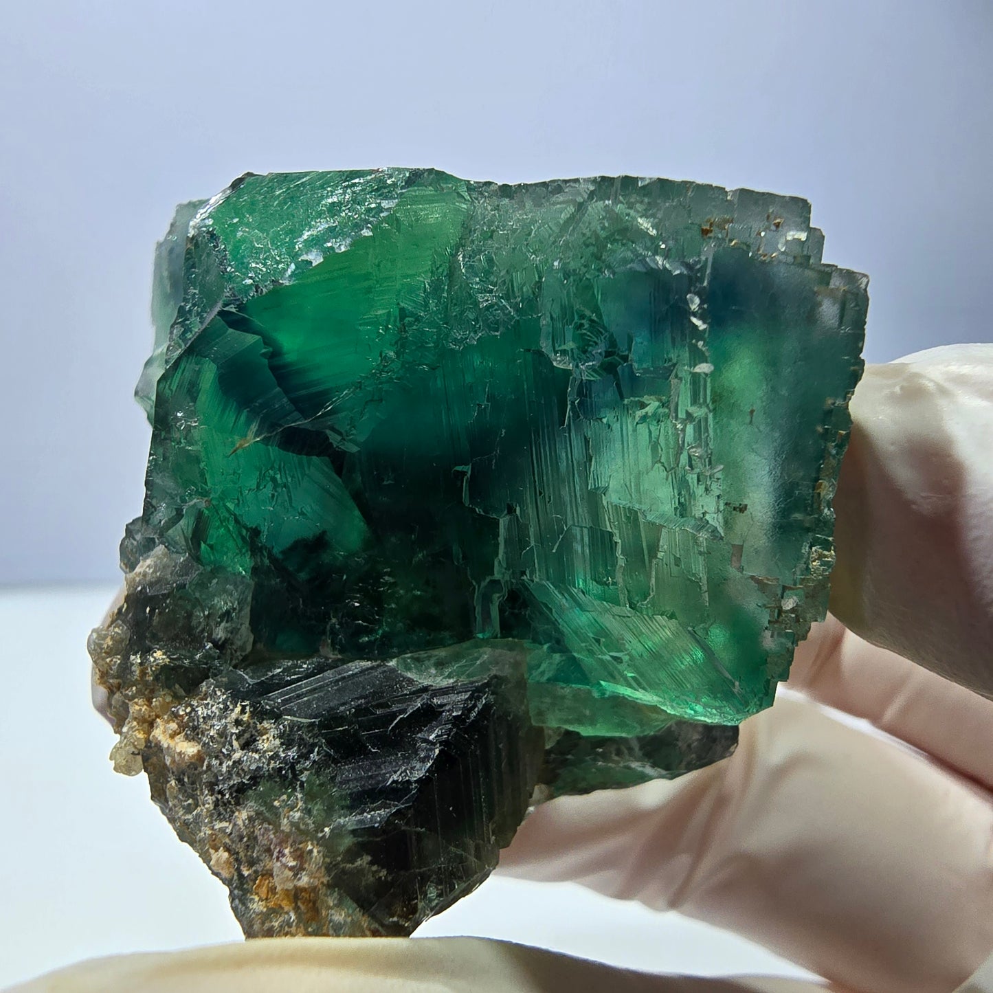 Phantom Fluorit Würfel Stufe, grün Okorusu, Namibia 42*34*33mm