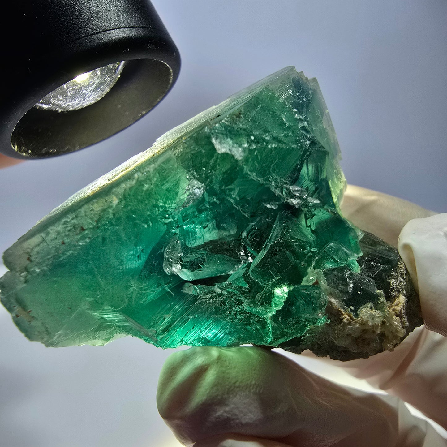 Phantom Fluorit Würfel Stufe, grün Okorusu, Namibia 42*34*33mm