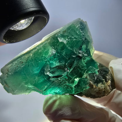 Phantom Fluorit Würfel Stufe, grün Okorusu, Namibia 42*34*33mm