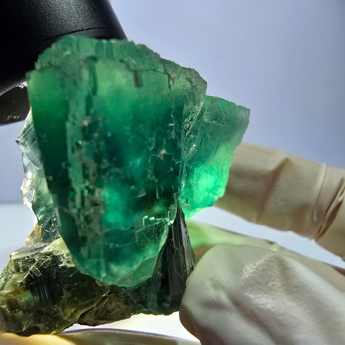 Phantom Fluorit Würfel Stufe, grün Okorusu, Namibia 42*34*33mm