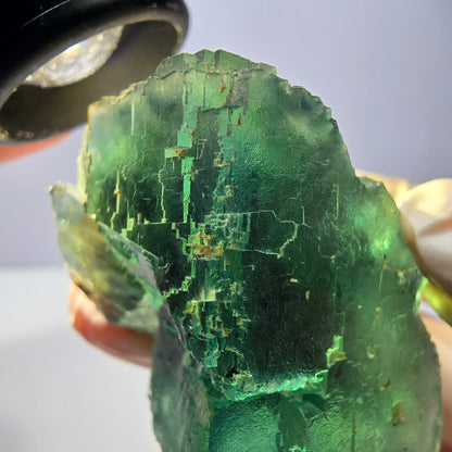 Phantom Fluorit Würfel Stufe, grün Okorusu, Namibia 42*34*33mm