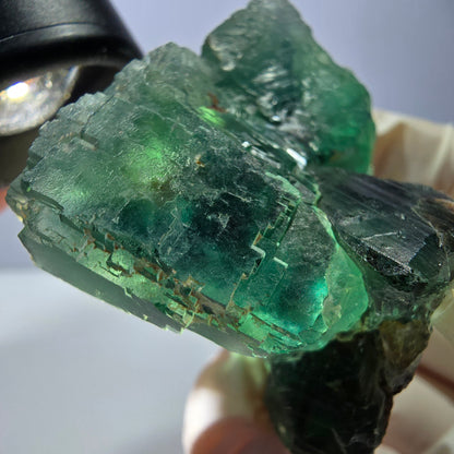 Phantom Fluorit Würfel Stufe, grün Okorusu, Namibia 42*34*33mm