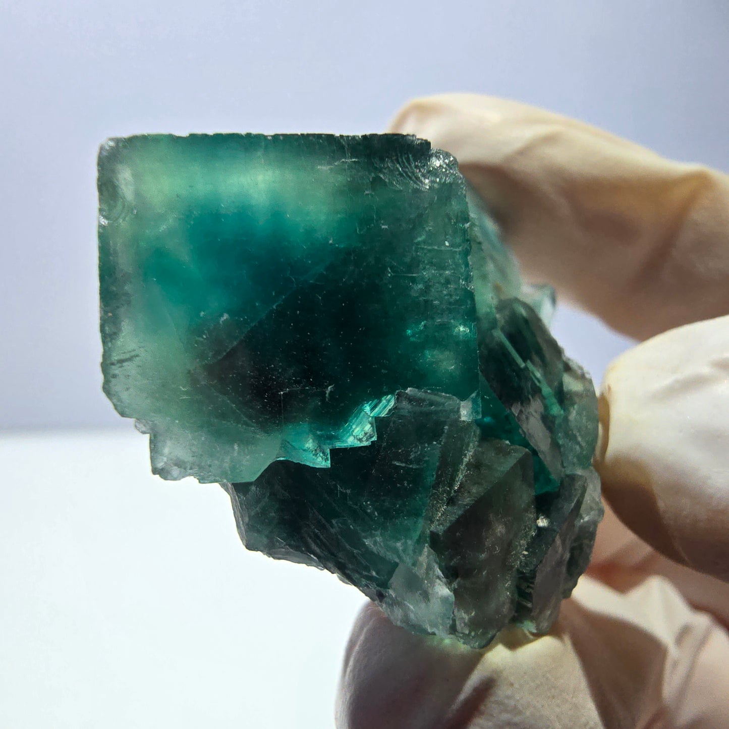 Phantom Fluorit Würfel Stufe, grün Okorusu, Namibia 43*34*21mm