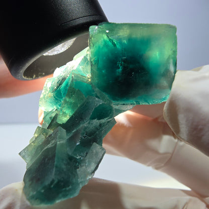 Phantom Fluorit Würfel Stufe, grün Okorusu, Namibia 43*34*21mm