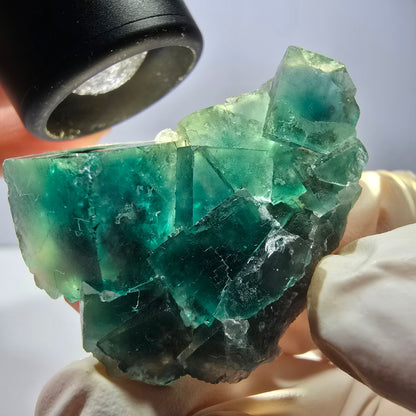 Phantom Fluorit Würfel Stufe, grün Okorusu, Namibia 43*34*21mm