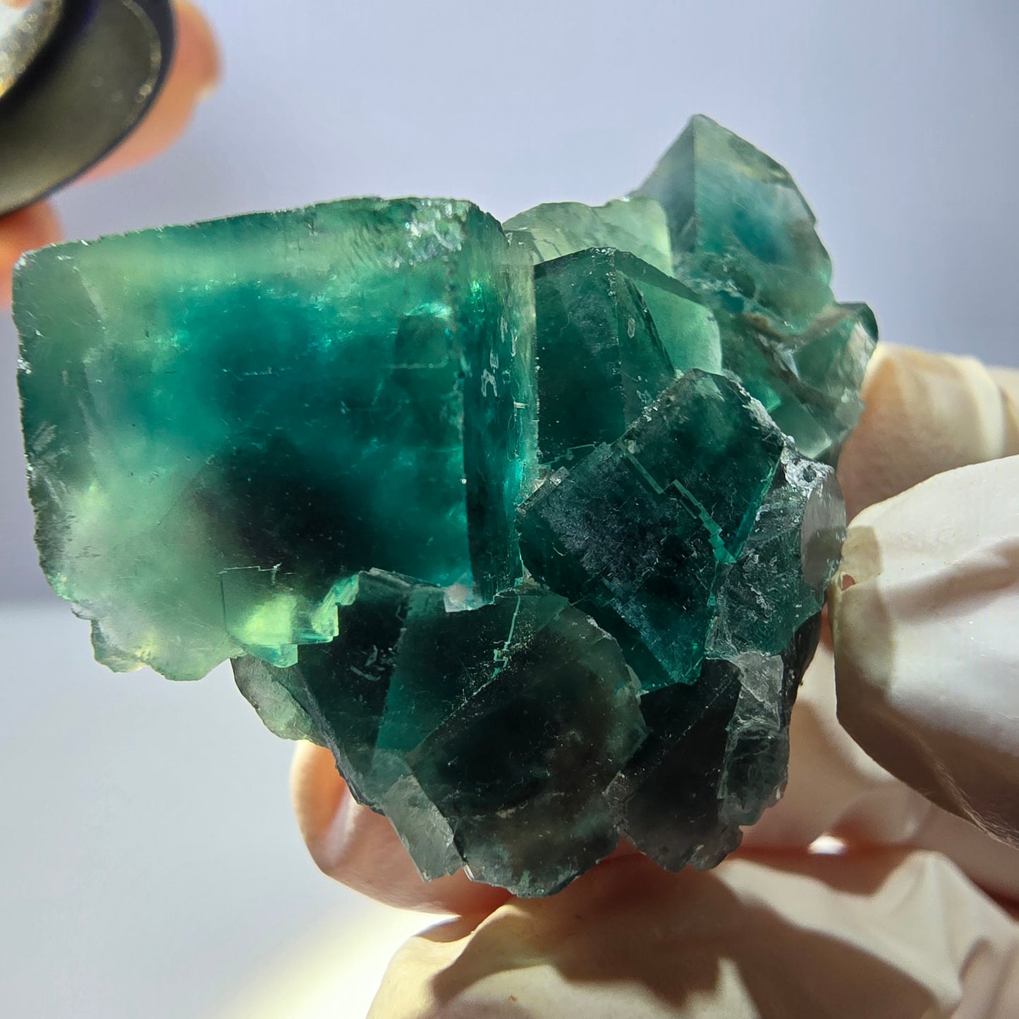 Phantom Fluorit Würfel Stufe, grün Okorusu, Namibia 43*34*21mm