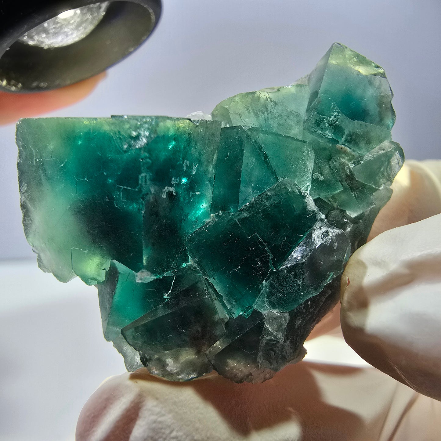Phantom Fluorit Würfel Stufe, grün Okorusu, Namibia 43*34*21mm