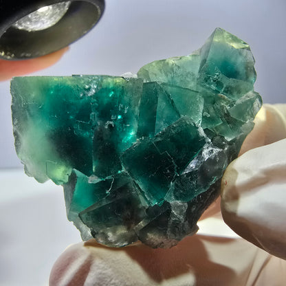 Phantom Fluorit Würfel Stufe, grün Okorusu, Namibia 43*34*21mm