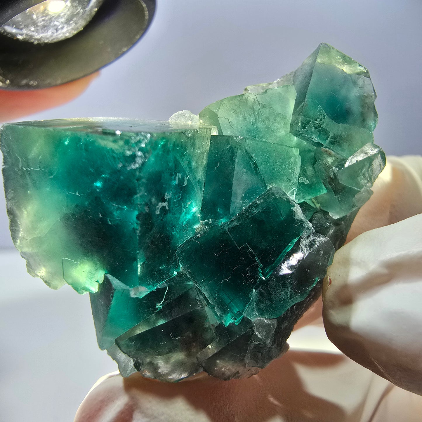 Phantom Fluorit Würfel Stufe, grün Okorusu, Namibia 43*34*21mm