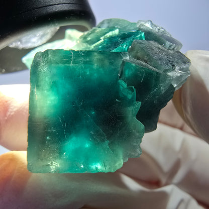 Phantom Fluorit Würfel Stufe, grün Okorusu, Namibia 43*34*21mm