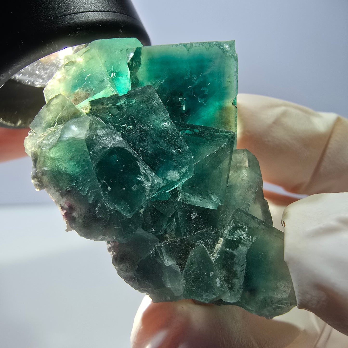 Phantom Fluorit Würfel Stufe, grün Okorusu, Namibia 43*34*21mm