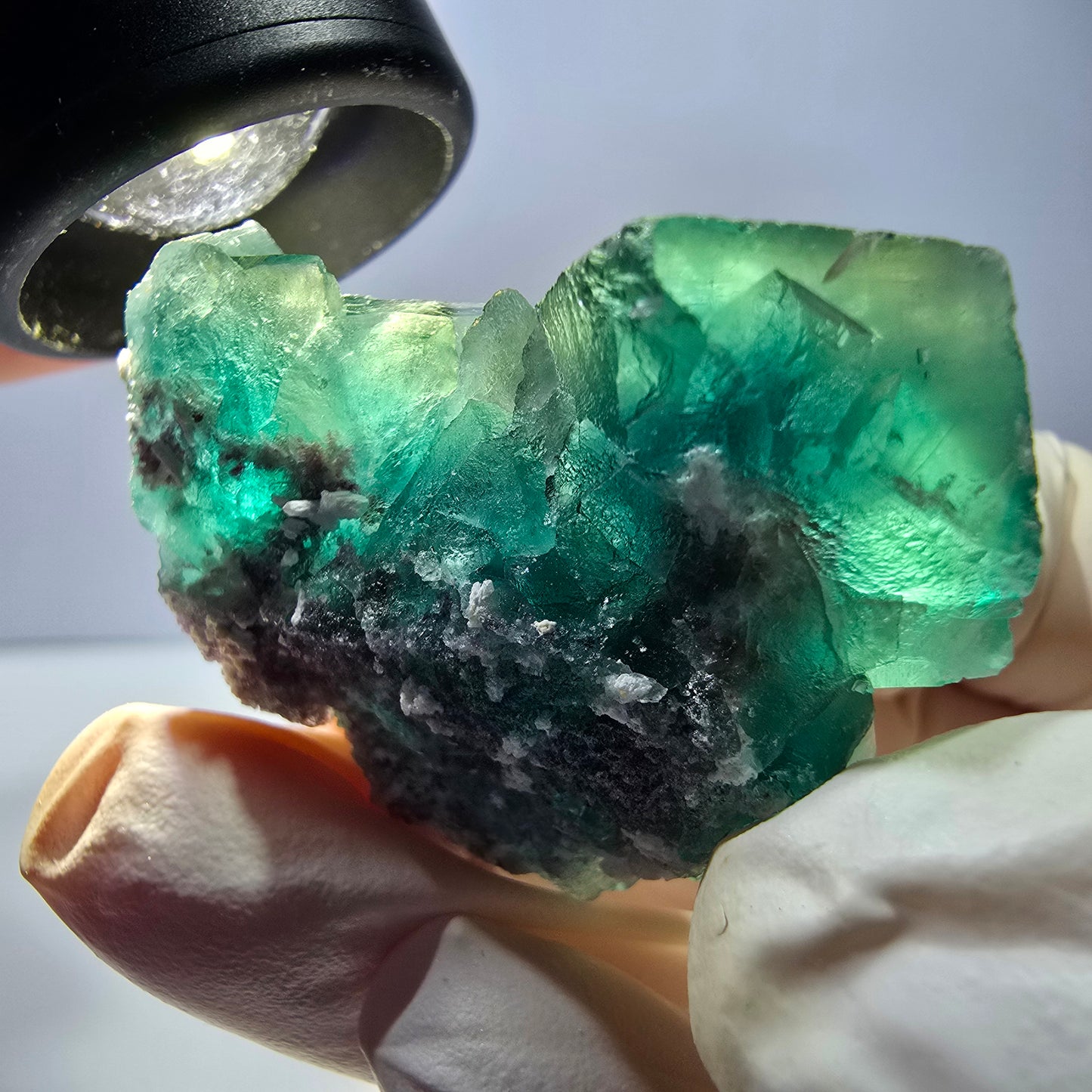 Phantom Fluorit Würfel Stufe, grün Okorusu, Namibia 43*34*21mm