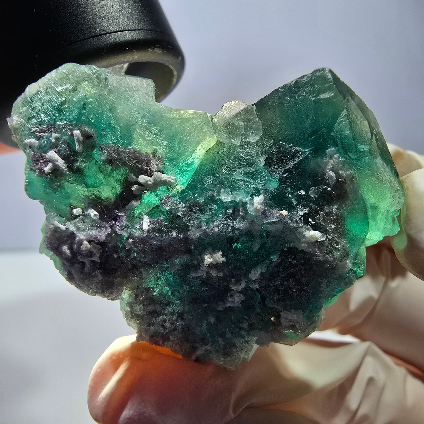 Phantom Fluorit Würfel Stufe, grün Okorusu, Namibia 43*34*21mm