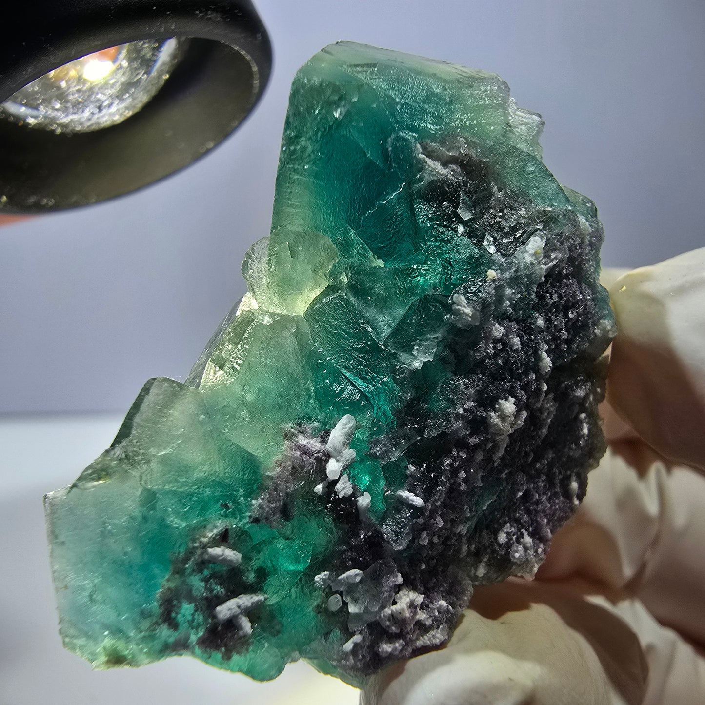 Phantom Fluorit Würfel Stufe, grün Okorusu, Namibia 43*34*21mm