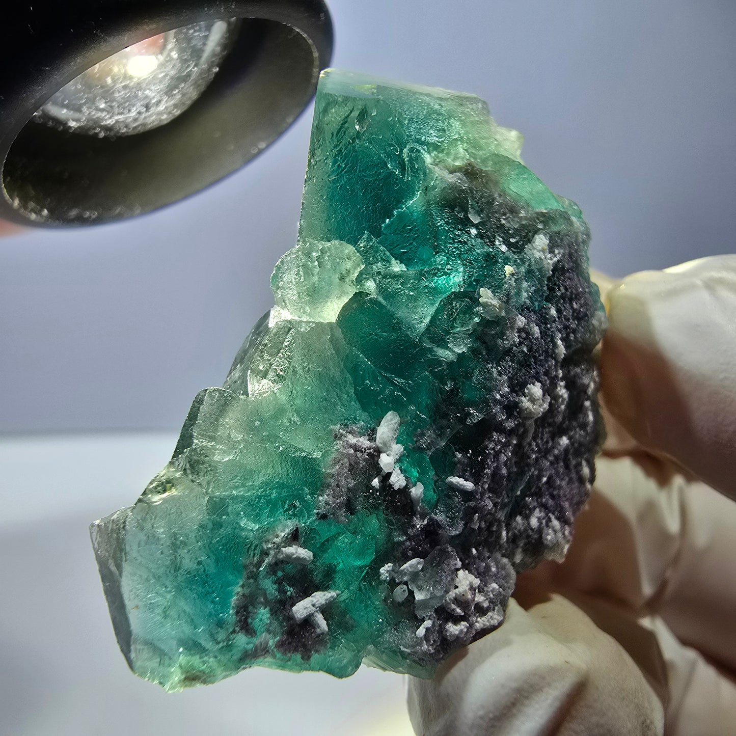 Phantom Fluorit Würfel Stufe, grün Okorusu, Namibia 43*34*21mm