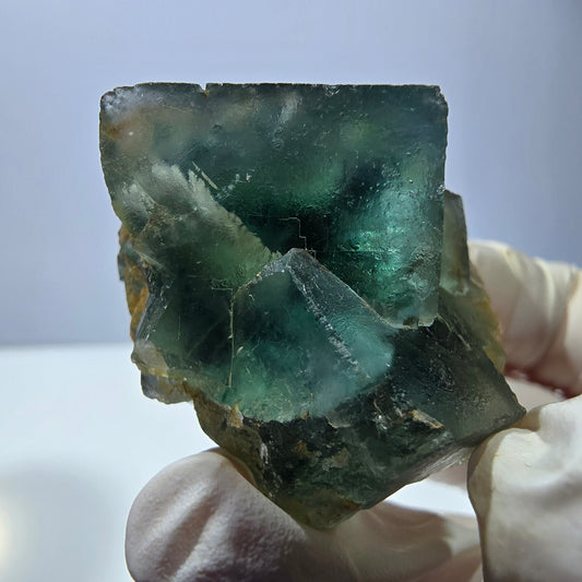 Phantom Fluorit Würfel Stufe, grün Okorusu, Namibia 40*37*30mm