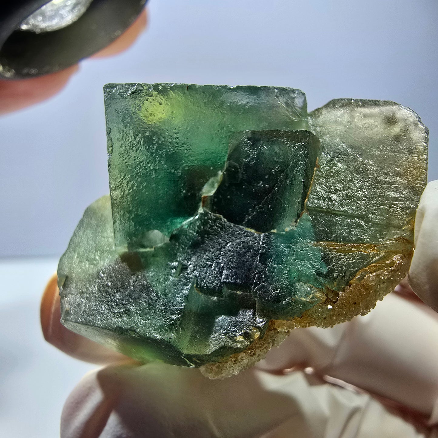 Phantom Fluorit Würfel Stufe, grün Okorusu, Namibia 40*37*30mm