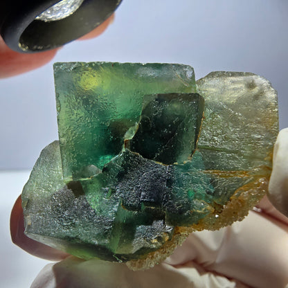 Phantom Fluorit Würfel Stufe, grün Okorusu, Namibia 40*37*30mm