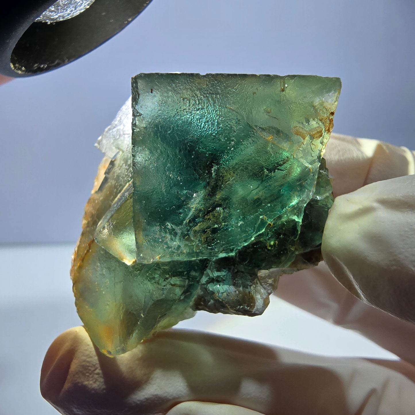 Phantom Fluorit Würfel Stufe, grün Okorusu, Namibia 40*37*30mm