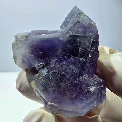 Phantom Fluorit Würfel Stufe, lila weiß Okorusu, Namibia 45*39*19mm