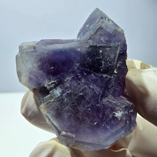 Phantom Fluorit Würfel Stufe, lila weiß Okorusu, Namibia 45*39*19mm