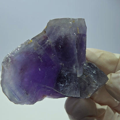 Phantom Fluorit Würfel Stufe, lila weiß Okorusu, Namibia 45*39*19mm