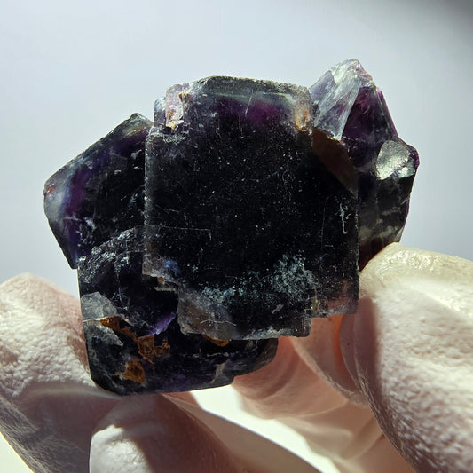 Phantom Fluorit Würfel Stufe, grün lila Okorusu, Namibia 38*27*16mm