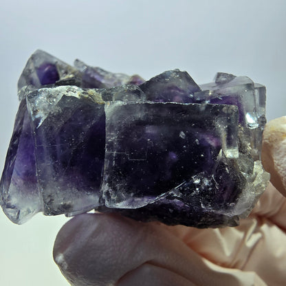 Phantom Fluorit Würfel Stufe, lila blau Okorusu, Namibia 49*39*20mm