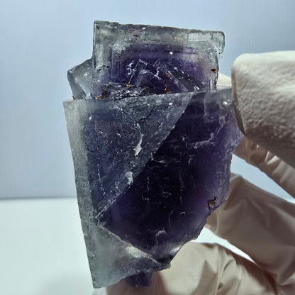 Phantom Fluorit Würfel Stufe, lila blau Okorusu, Namibia 61*40*29mm