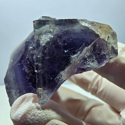 Phantom Fluorit Würfel Stufe, lila blau Okorusu, Namibia 61*40*29mm