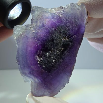 Phantom Fluorit Würfel Stufe, lila blau Okorusu, Namibia 61*40*29mm